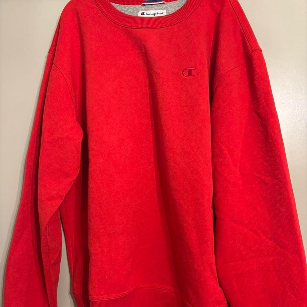 Champion Bright Red Crewneck